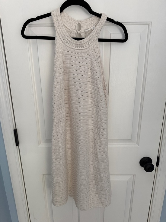 GAP Dresses & Skirts - GAP Cream Crochet Halter A-Line Mini Dress